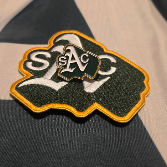 Sacramento Baseball Pin, Patch & Flag Bundle
