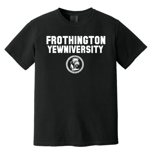 Frothington Yewniversity Surf T-Shirt (White)