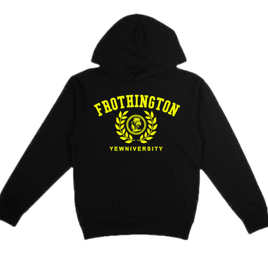 Frothington Yewniversity Surf Hoodie (Yellow)