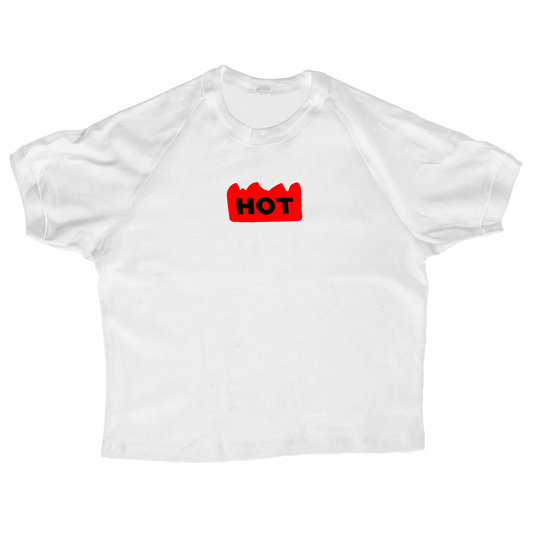 Hot Sticker Women's Baby Rib Short Sleeve Raglan