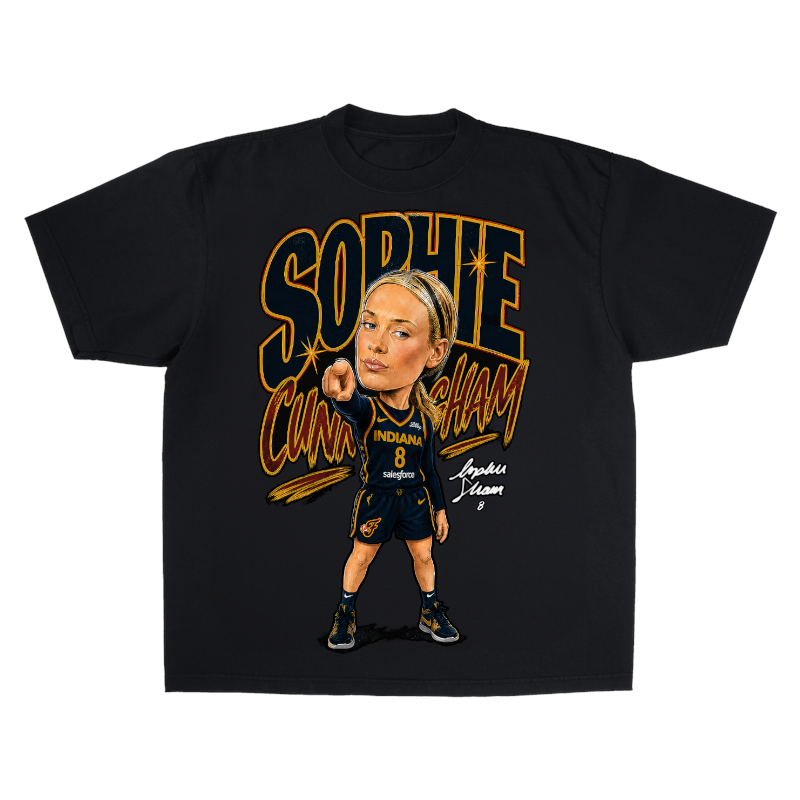 Sophie Cunningham Meme 90's Caricature T-Shirt